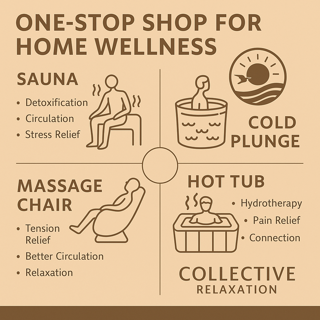 Collective Relaxation: Your One-Stop Shop for Saunas, Cold Plunges, Massage Chairs, and Hot Tubs