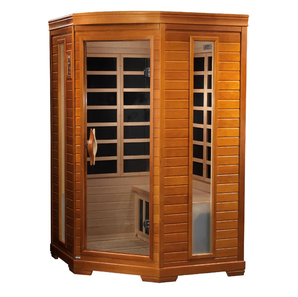 DYN-6225-02 Heming Elite 2-Person Ultra-Low-EMF Corner Infrared Sauna