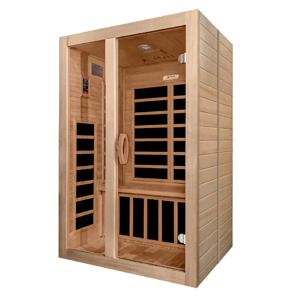 DYN-6209-03 FS Santiago 2-Person Full Spectrum Infrared Sauna | Hemlock