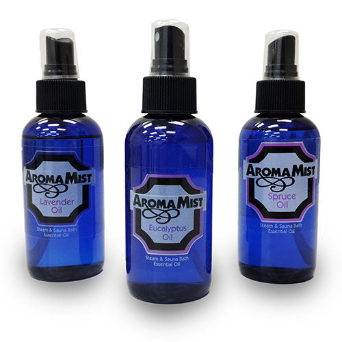 Essential Oils 3-Pack - Eucalyptus, Lavender & Spruce, 4oz Bottles (AI503-SA)
