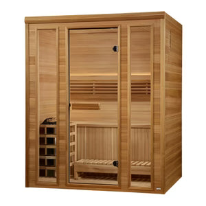 Andermatt 3-Person Traditional Steam Sauna | Pacific Clear Cedar(GDI-7030-01)
