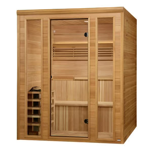 GDI-7060-01 Engelberg 6-Person Traditional Steam Sauna | Cedar