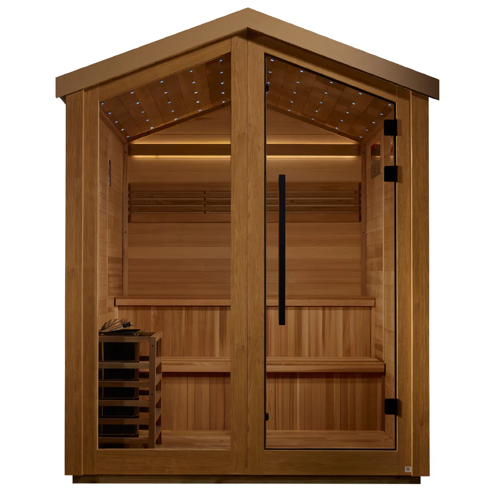 Kaarina 6-Person Outdoor Traditional Sauna (GDI-8506-01) – Canadian Red Cedar