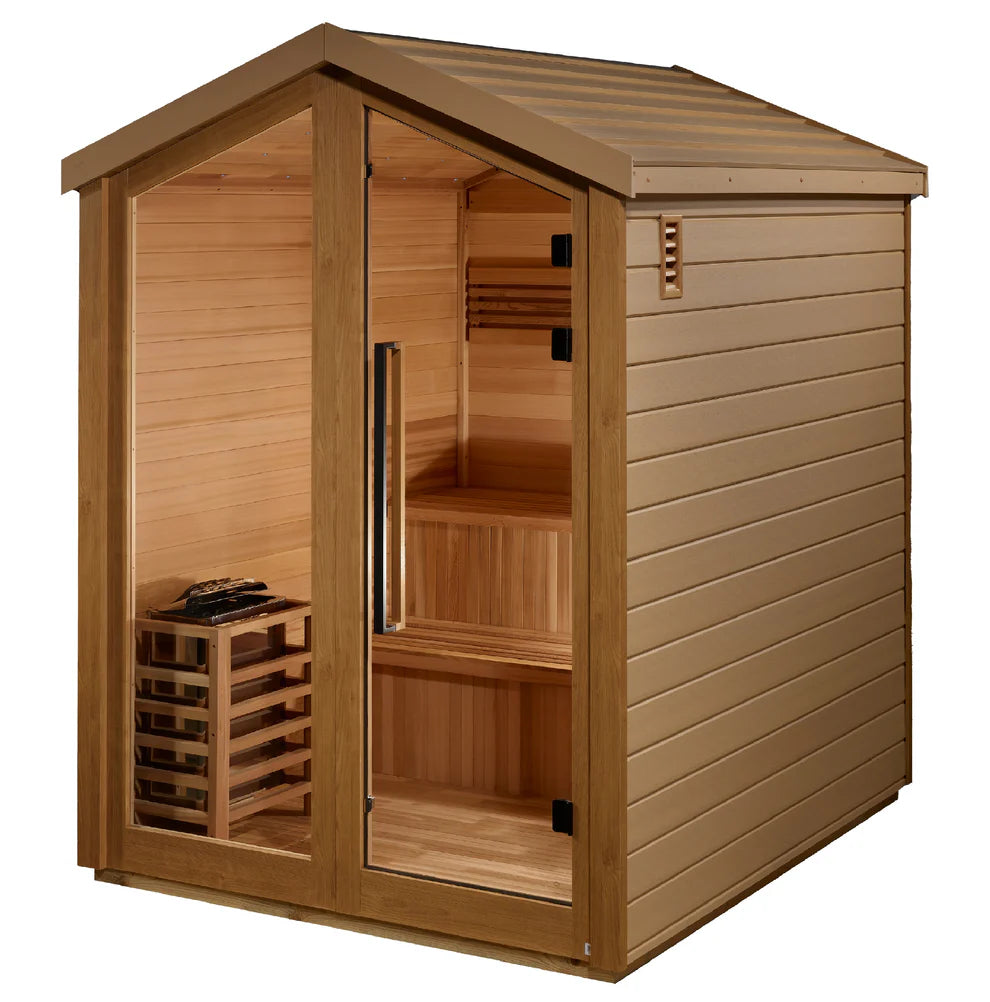 Kaarina 6-Person Outdoor Traditional Sauna (GDI-8506-01) – Canadian Red Cedar