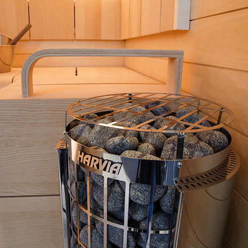 Harvia Cilindro PC90E Electric Sauna Heater – 9kW Pillar-Style Heater for 494 cu. ft. Saunas