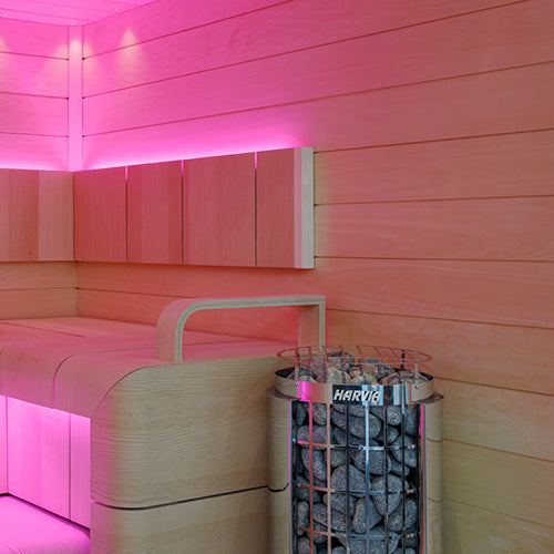 Harvia Cilindro PC90 9kW Electric Sauna Heater – Built-In Controls, Stainless Steel Design for Saunas up to 494 cu ft