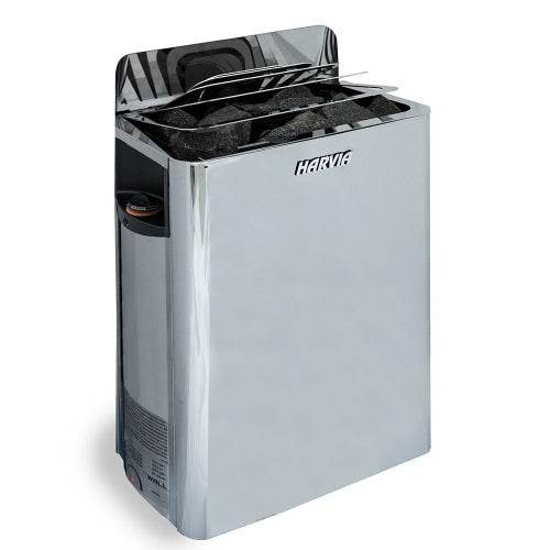 Harvia The Wall SWS60 6 kW Electric Sauna Heater – Stainless Steel Built-In Control for Saunas up to 282 cu ft