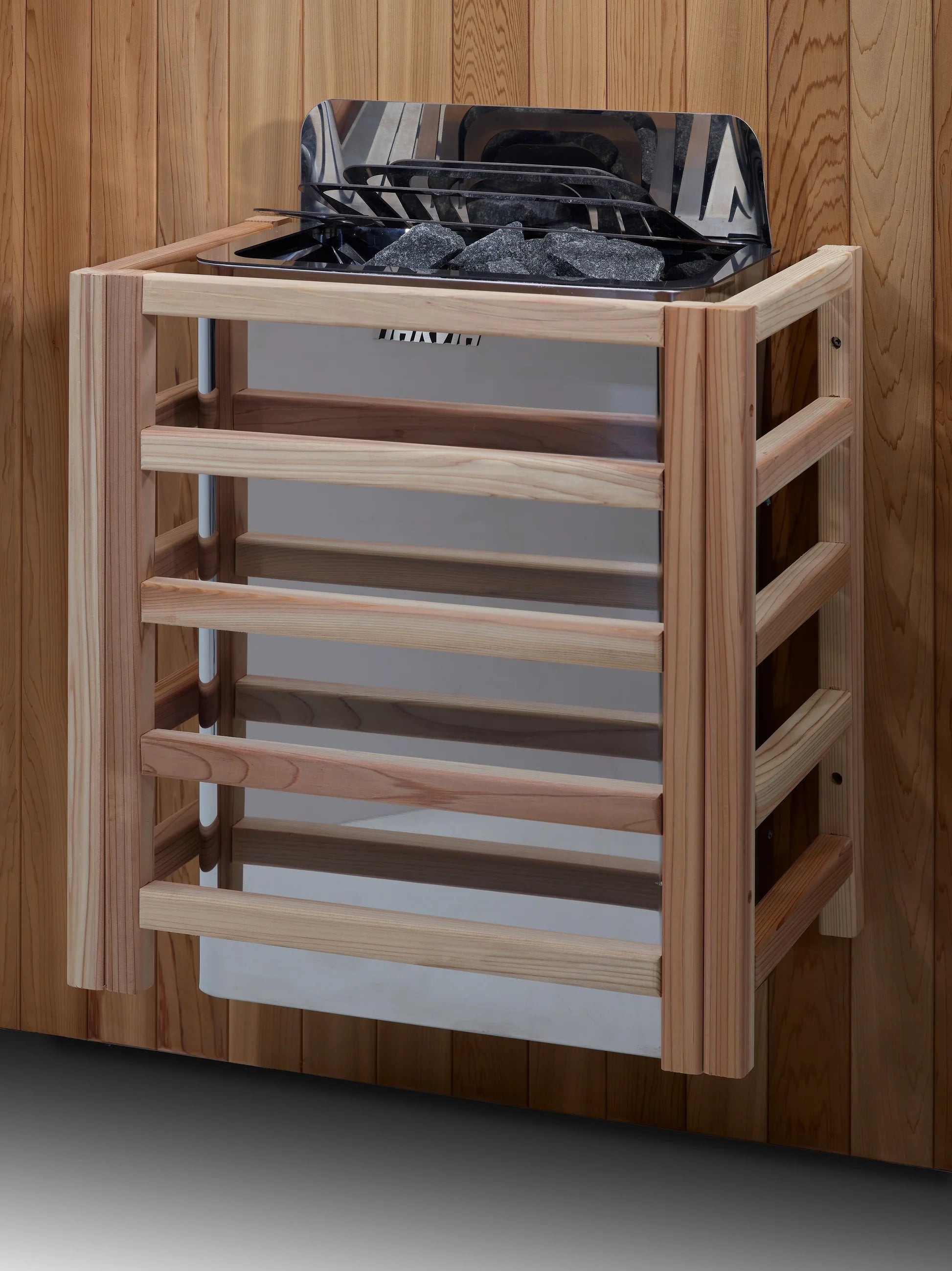 "Golden Designs Osla 6 Person Cedar Steam Sauna – 8kW Stove, Chromotherapy Lights & Bluetooth"(GDI-7689-02)