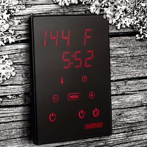 Harvia Xenio CX30 sauna controller wall installation