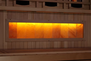 Golden Designs 4 Person Reserve Edition Full Spectrum Infrared Sauna with Himalayan Salt Bar & Chromotherapy – Near Zero EMF