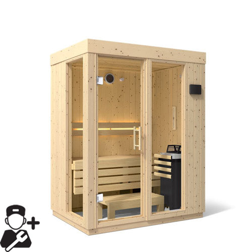 Kohler C1 Indoor Sauna Kit, Scandinavian Spruce, From 2-5 people