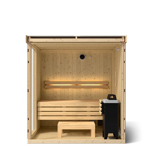Kohler C1 Indoor Sauna Kit, Scandinavian Spruce, From 2-5 people