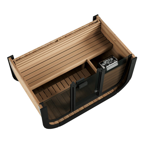 SaunaLife Model CL4G – Cube-Series 3-Person Outdoor Home Sauna Kit