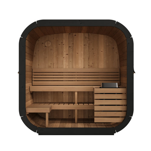 SaunaLife Model CL5G – Cube-Series 4-Person Outdoor Home Sauna Kit