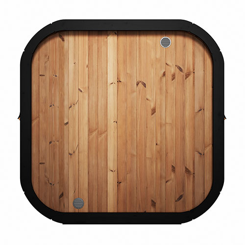 SaunaLife Model CL7G – Cube-Series 6-Person Outdoor Home Sauna Kit with Full Glass Front