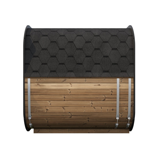 SaunaLife Model CL7G – Cube-Series 6-Person Outdoor Home Sauna Kit with Full Glass Front