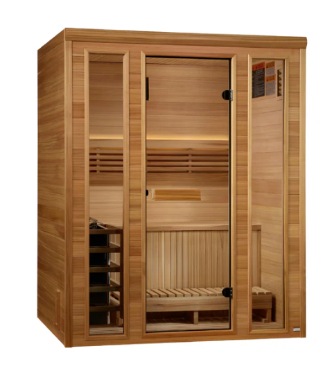 Andermatt 3-Person Traditional Steam Sauna | Pacific Clear Cedar(GDI-7030-01)