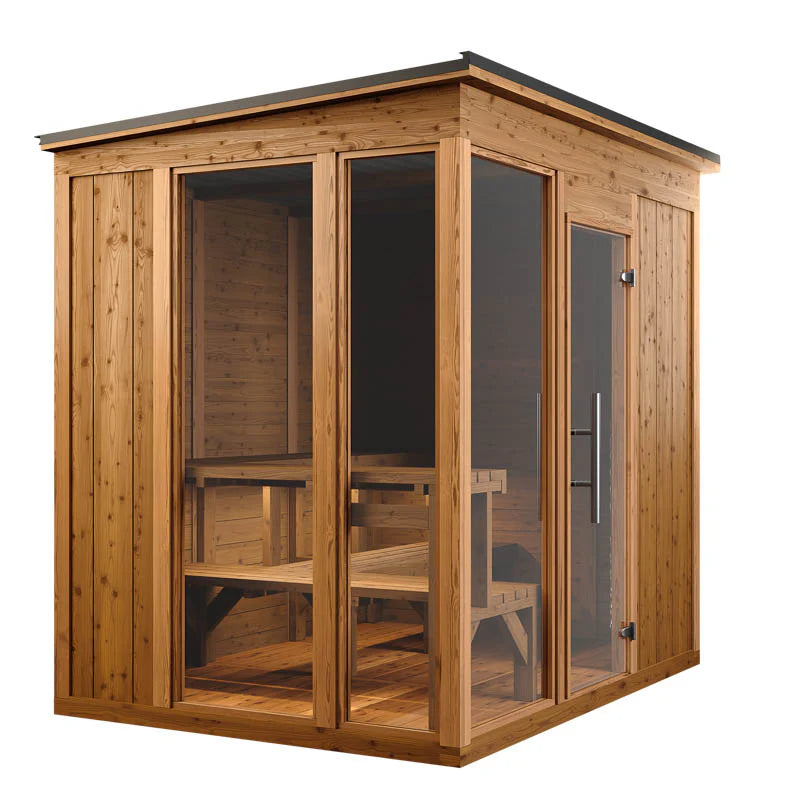 Superior Saunas Thermory Mod6 Traditional Social Outdoor Sauna