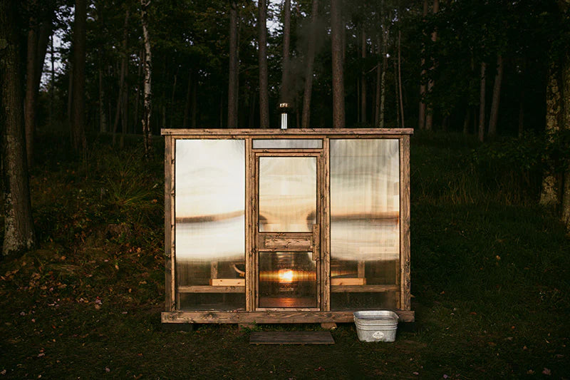 Soluna TRIO Modular Outdoor Sauna | Large 6–12 Person Backyard Sauna Kit