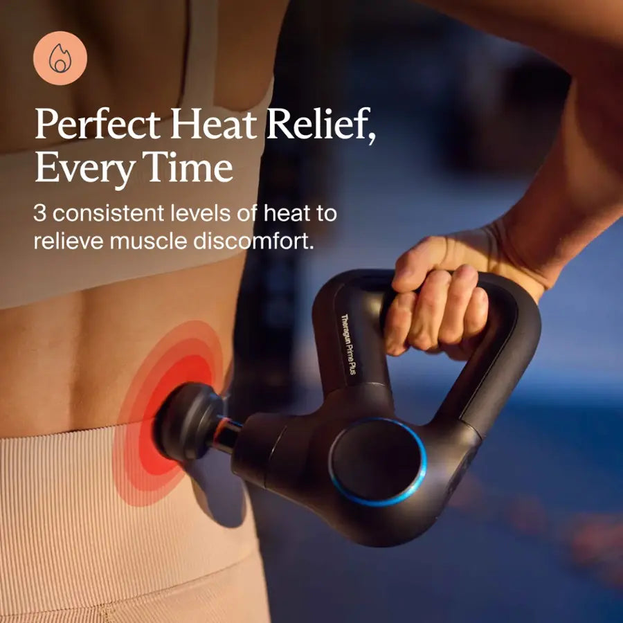 Theragun Prime Plus – Heat & Percussive Therapy Handheld Massage Gun
