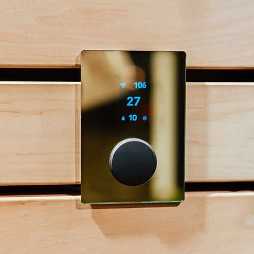 HUUM UKU Gold Wi-Fi Sauna Controller – Luxury Smart Control with Gold Glass Panel