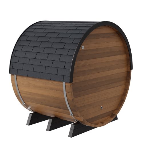 Finnmark FD-6 Cedar Combination Barrel Sauna — Infrared + Traditional 6x6 Outdoor
