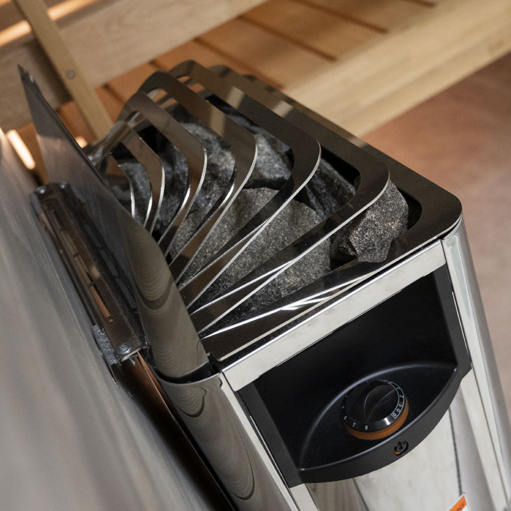 Harvia The Wall SWS60 6 kW Electric Sauna Heater – Stainless Steel Built-In Control for Saunas up to 282 cu ft