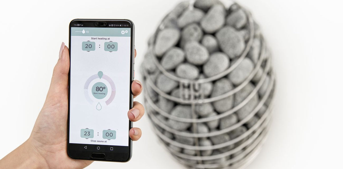 HUUM UKU remote sauna heating from smartphone app