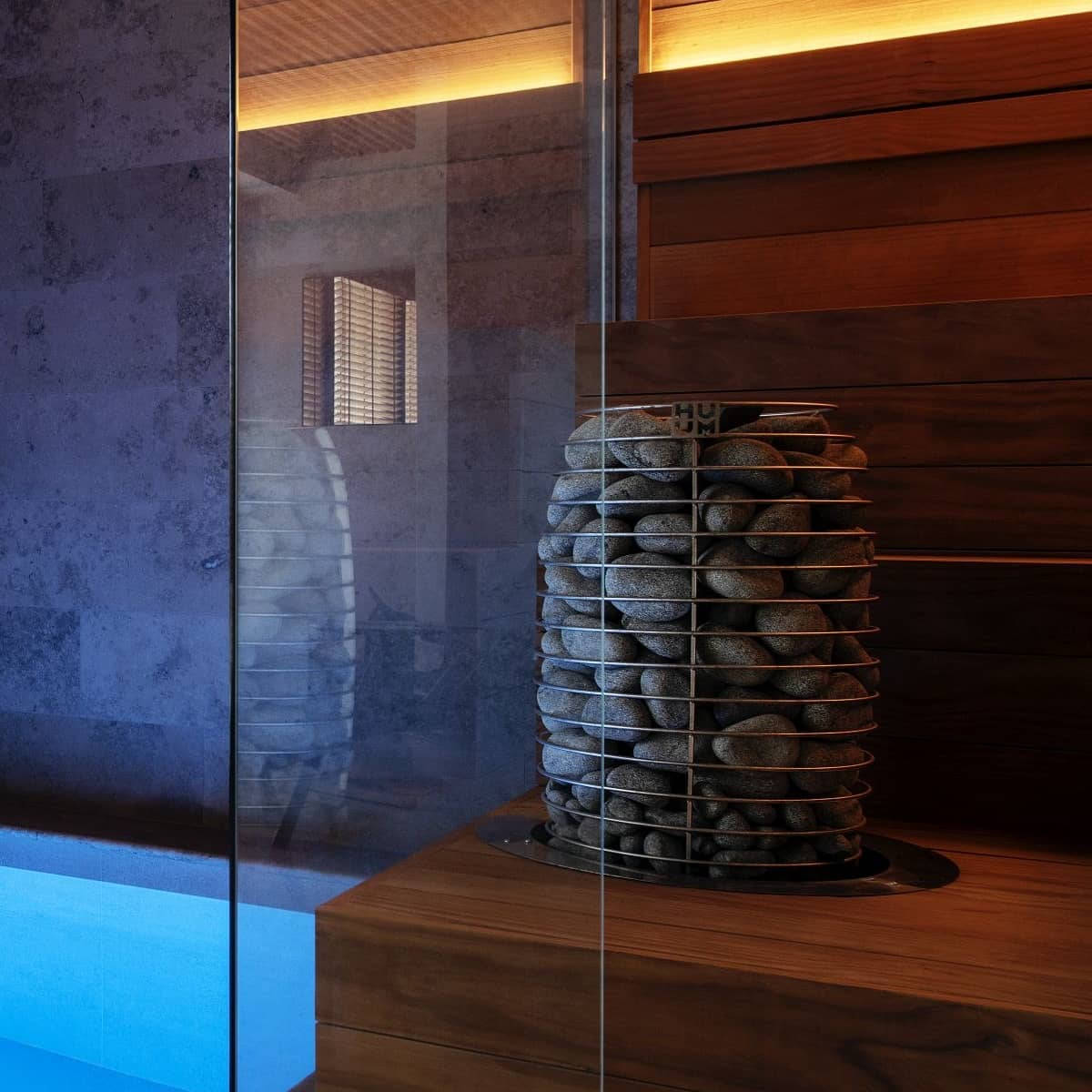 HUUM HIVE Mini 11 – 10.6 kW Stainless-Steel Electric Sauna Heater for Medium Saunas