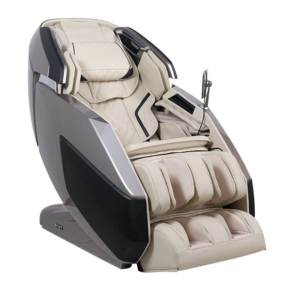 Infinity Imperial Syner-D massage chair designed for deep tissue back pain relief using 4D rollers, dual track massage, and Zero Gravity recline