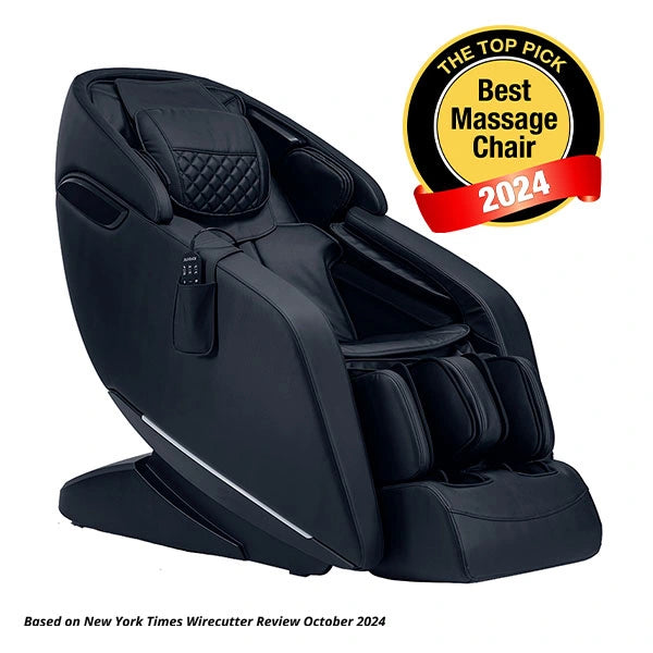 Kyota Genki M380 brown massage chair with zero gravity recline and full body massage, awarded Best Massage Chair 2024