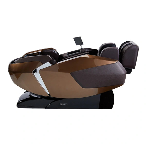 Infinity Imperial Syner-D massage chair in Zero Gravity position designed for deep tissue back pain relief using dual track 4D massage