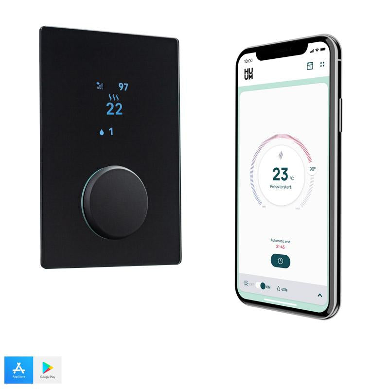 HUUM UKU Glass Wi-Fi Sauna Controller – Smart Digital Control with Elegant Glass Panel