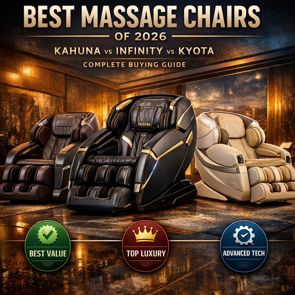 Best Massage Chairs of 2026: Kahuna vs Infinity vs Kyota