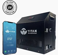 Titan 1HP Cold Plunge Chiller – Quiet, Energy-Efficient Ice Bath Cooling to 37°F