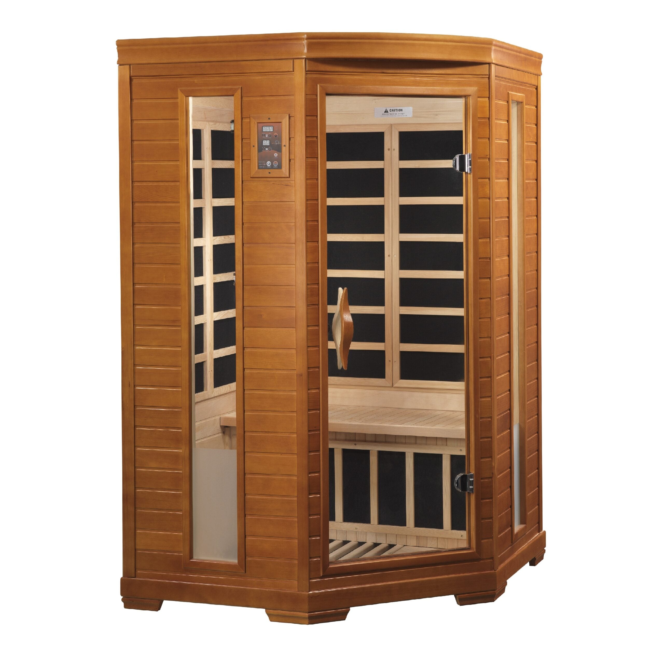 DYN-6225-02 Heming Elite 2-Person Ultra-Low-EMF Corner Infrared Sauna