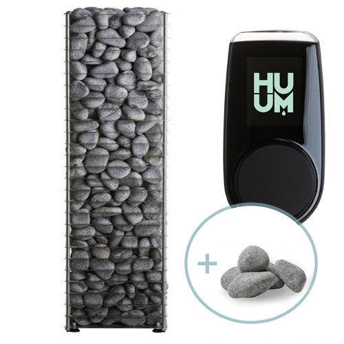 HUUM CLIFF 9STU Sauna Heater Package – 9kW Electric Sauna Heater with UKU Control & Stones