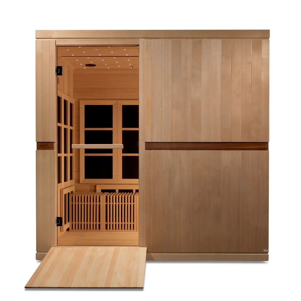 wheelchair accessible infrared sauna with removable benches Catalonia model