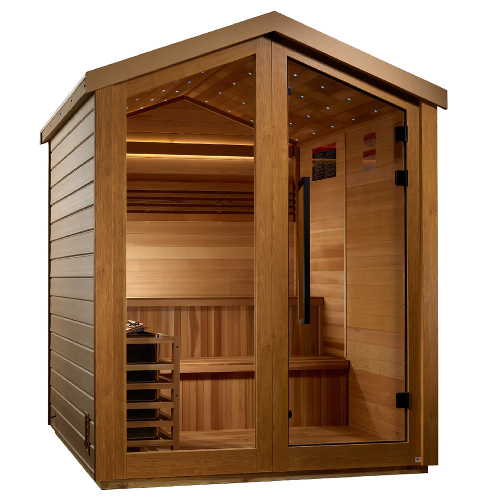 Kaarina 6-Person Outdoor Traditional Sauna (GDI-8506-01) – Canadian Red Cedar