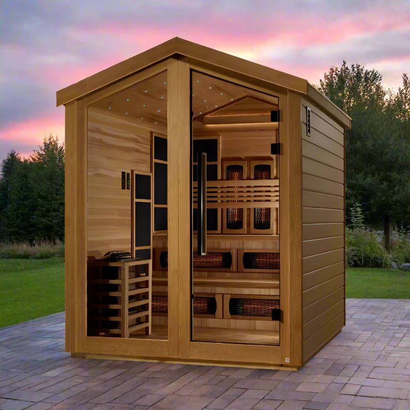 Golden Designs Kaskinen 6-Person Outdoor Hybrid Sauna(GDI-8526-01)