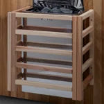 Golden Designs “Klosters” GDI-B006-01 — 6-Person Barrel Traditional Sauna (Pacific Cedar)