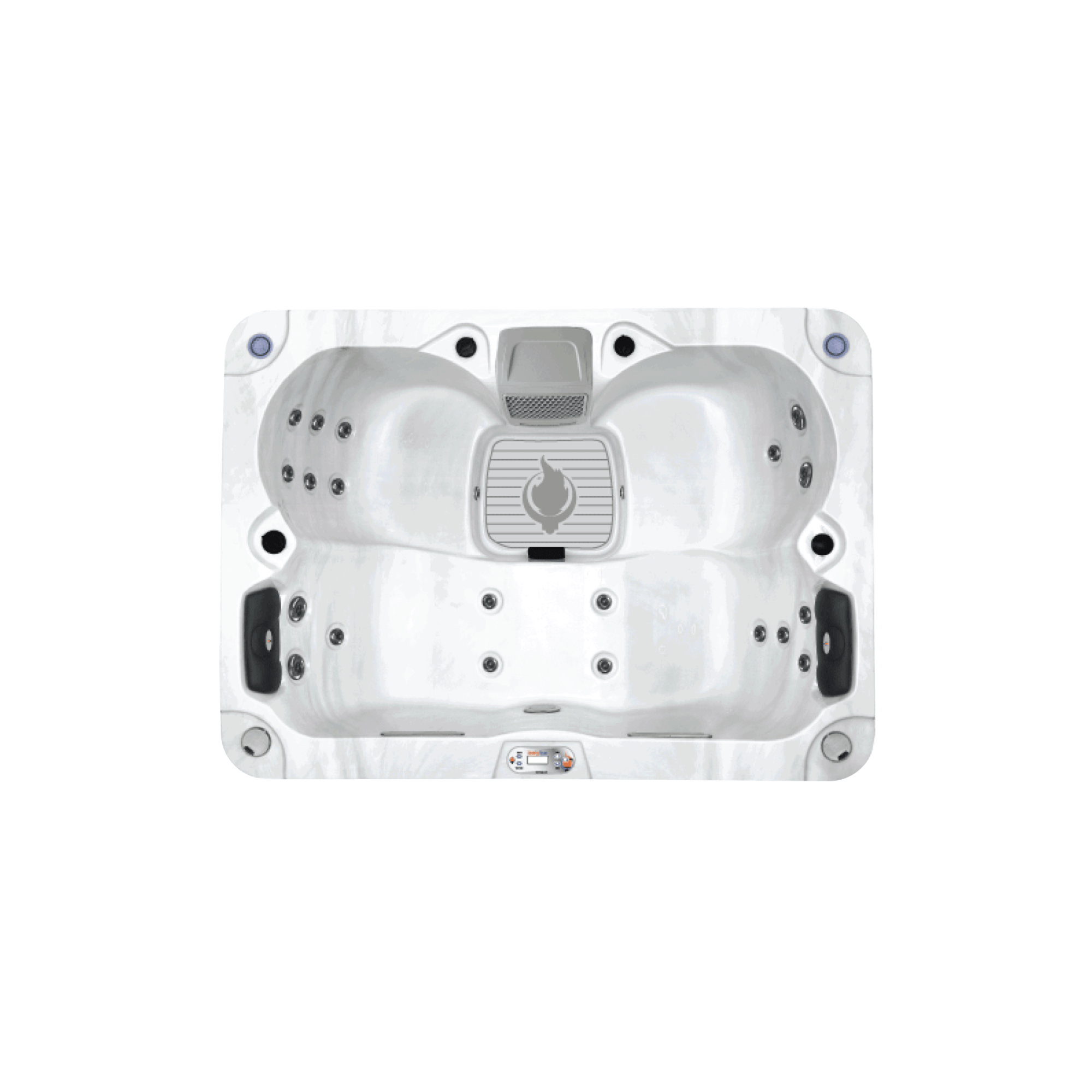 LYS4000 hot tub 20-jet close-up and adjustable hydrotherapy view