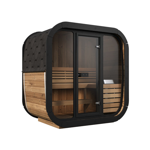 SaunaLife Model CL4G – Cube-Series 3-Person Outdoor Home Sauna Kit