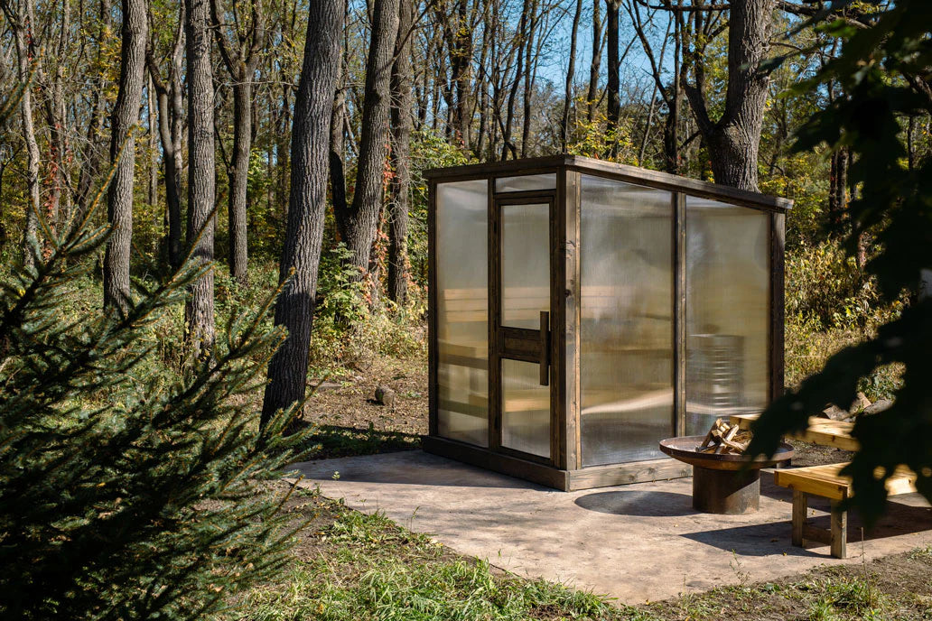 Soluna DUO Modular Outdoor Sauna | 3–6 Person Modern Backyard Sauna Kit