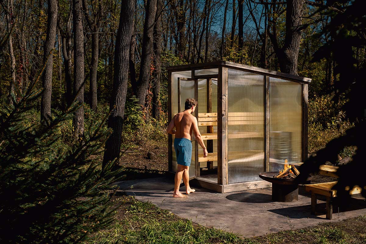 Soluna DUO Modular Outdoor Sauna | 3–6 Person Modern Backyard Sauna Kit