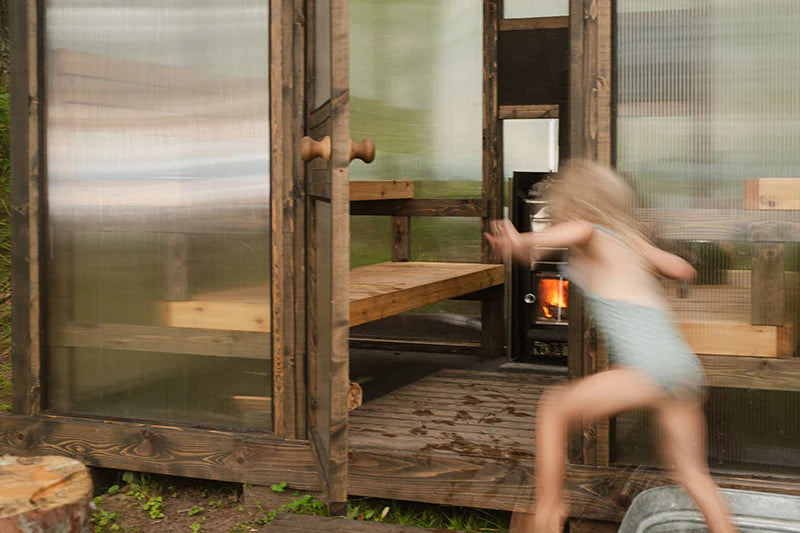 Soluna TRIO Modular Outdoor Sauna | Large 6–12 Person Backyard Sauna Kit