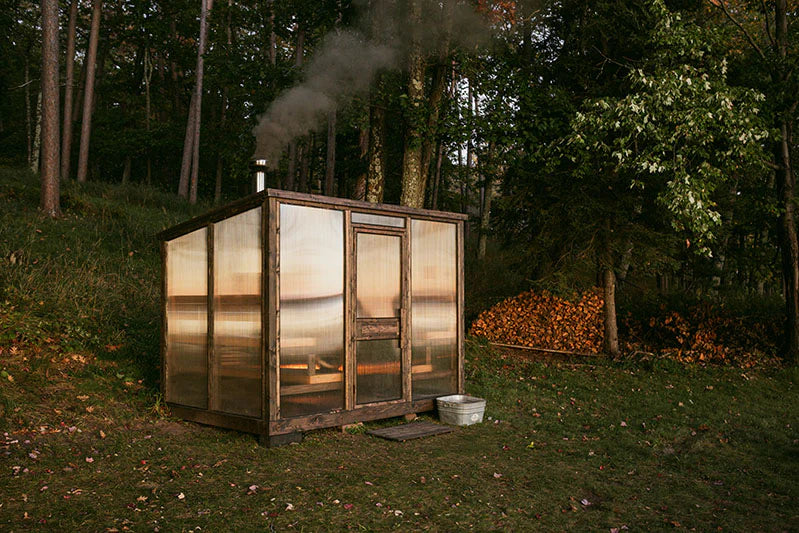 Soluna TRIO Modular Outdoor Sauna | Large 6–12 Person Backyard Sauna Kit