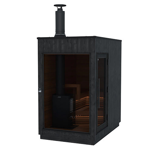 ThermaSol Nordic Misty Sauna Cabin | Fully Assembled Modular Outdoor Sauna |2–5 Person Capacity | Scandinavian Design