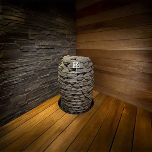 HUUM HIVE Mini 11 – 10.6 kW Stainless-Steel Electric Sauna Heater for Medium Saunas