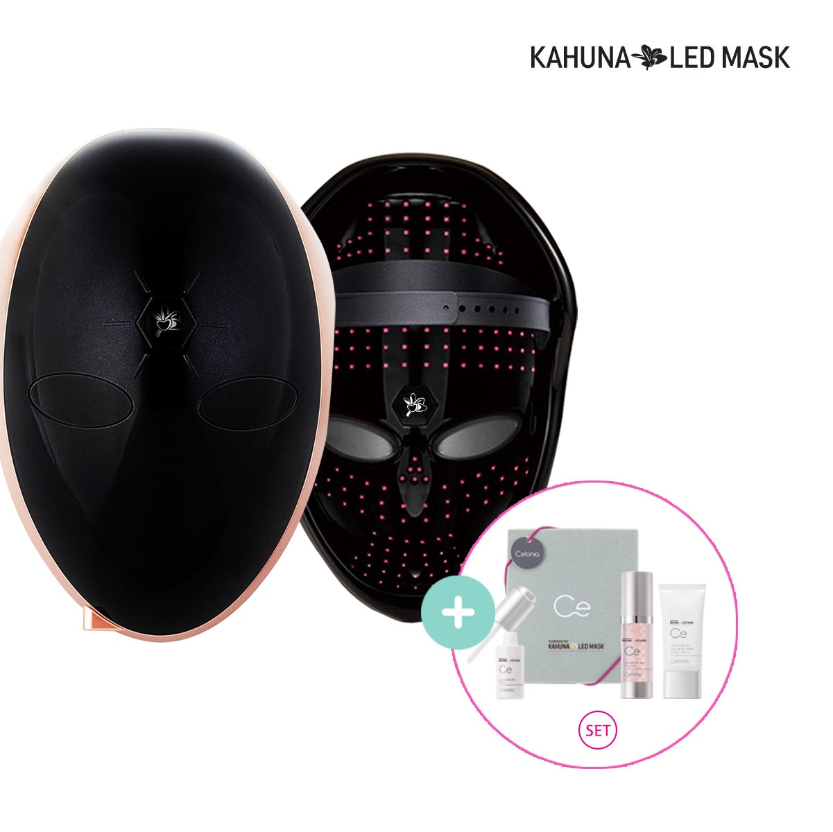Premium Kahuna Mask Black/Rosegold